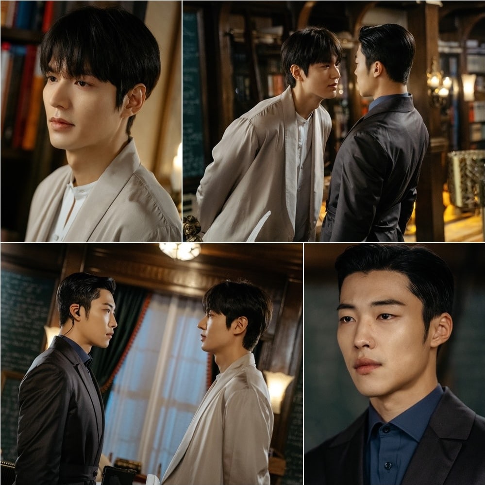 Lee Min Ho e Woo Do Hwan como Lee Gon e Jo Young em O Rei Eterno